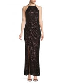 Parker Black - Giorgia Sequin Halter Gown at Saks Fifth Avenue